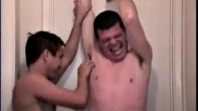 Ricky has gotten quite fond of being a tickler and he proves his refined techniques on Mike with relentless determination. Mike's laughter is a tickler's dream, as Ricky tickles him in three different positions.