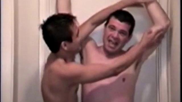 Ricky has gotten quite fond of being a tickler and he proves his refined techniques on Mike with relentless determination. Mike's laughter is a tickler's dream, as Ricky tickles him in three different positions.