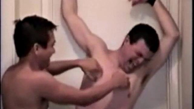 Ricky has gotten quite fond of being a tickler and he proves his refined techniques on Mike with relentless determination. Mike's laughter is a tickler's dream, as Ricky tickles him in three different positions.