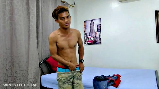 Rizal and his Asian Boy Feet Are Perfect In Every Way. He Enjoys a Sexy Lean Body,C ute Face, and Big Dick. Rizal Shows Off his Perfection By Stripping Naked and Rubbing his Cock Head On his Smooth Soles.