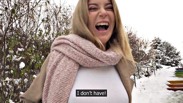 Picked up inked babe gets her tight pussy rammed in POV