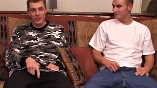 When Shane drops by and starts watching a porn video with Rick, he soon pushes down his pants and Rick sucks his dick. After busting a quick load, Shane stays hard and fucks Rick's face until he blows a second time.