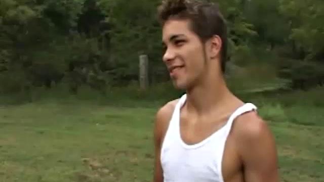 In this scene, Cody Parker and Kai Summers have a friendly water fight. But the game changes when Cody takes aim.