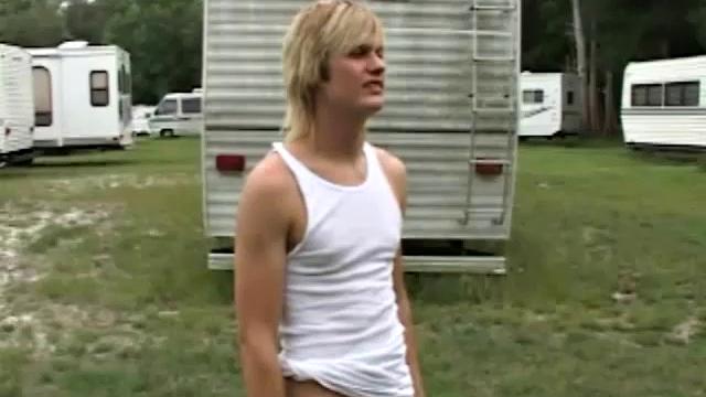 In this scene, Cody Parker and Kai Summers have a friendly water fight. But the game changes when Cody takes aim.