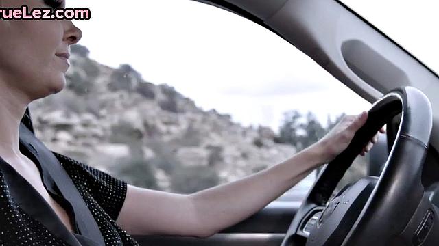 Naughty lez slut seduced by beauty while fingering