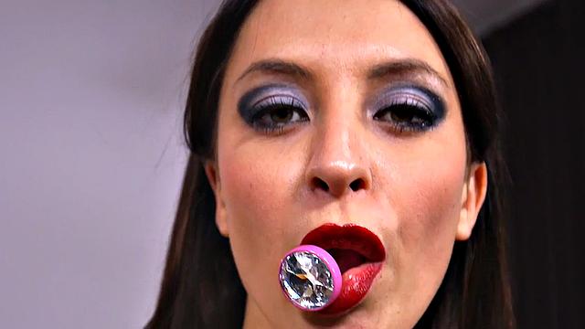 Buttplug maid gets fucked in asshole by black dick