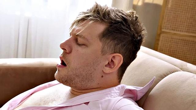 Erotic redhead in lingerie makes love after being fingered