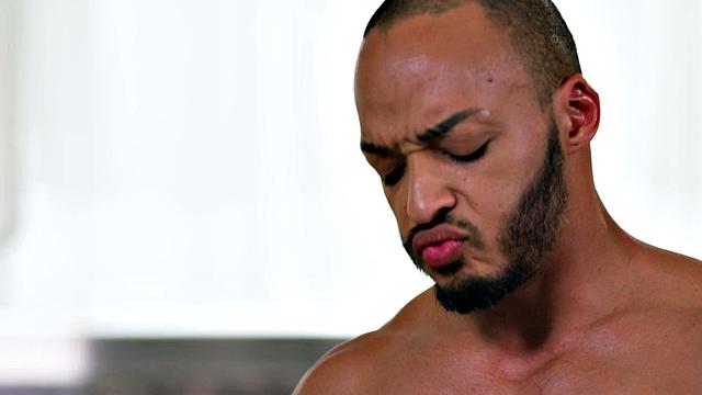 Black guy enjoys penetrating horny guy in tight asshole