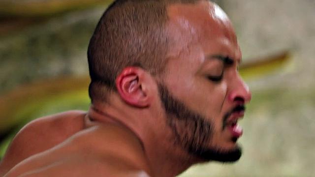 Black guy enjoys penetrating horny guy in tight asshole