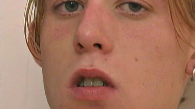 Kent Hanson may be a skinny boy, but this 18 year old blond twink sports a nice cock. Settling into bed for the night, he strips naked and goes to work on that big piece of meat.