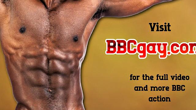 BBC gay fucks white twink in the asshole in POV in the office