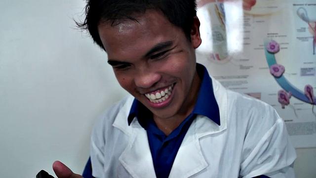 Doctor Tickles was delighted to have hot and handsome Asian twink Argie come in for a visit. Argie has very ticklish feet, and that is a big turn on for Doctor Tickles. There's nothing more horny than a cute young patient with ticklish male feet.