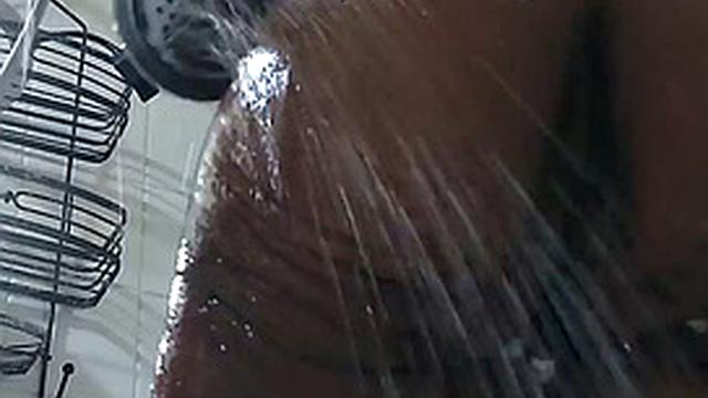 Sexy Texas girl with hairy pussy gets a hot shower & deposit of cum