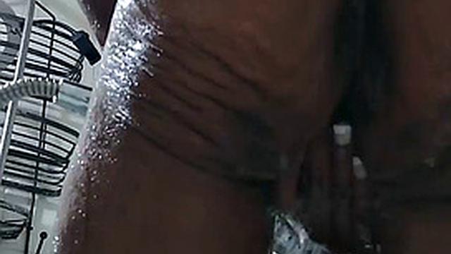 Sexy Texas girl with hairy pussy gets a hot shower & deposit of cum