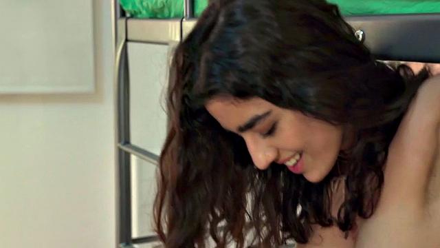 Curious hostel 21YO babes smashed by roommate