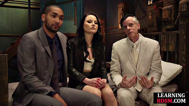 BDSM Domina edges lucky guy