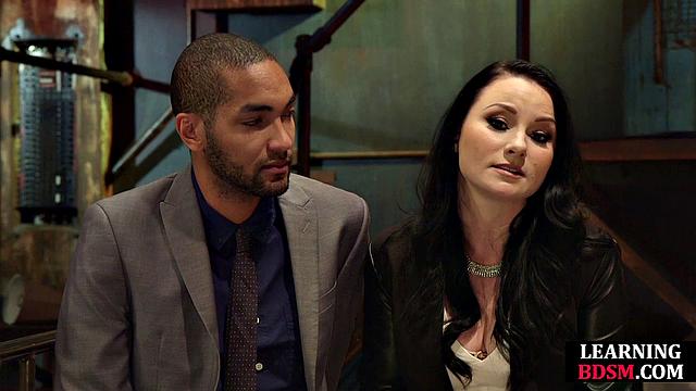 BDSM Domina edges lucky guy