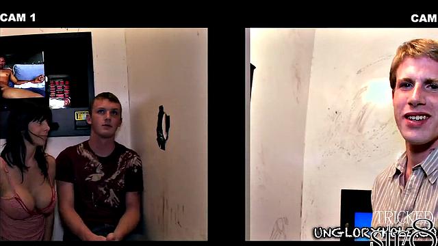 Amateur guy gets gay deepthroating