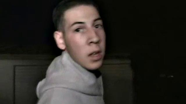 Hot college teen fingers her pussy