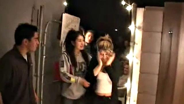 Hot college teen fingers her pussy