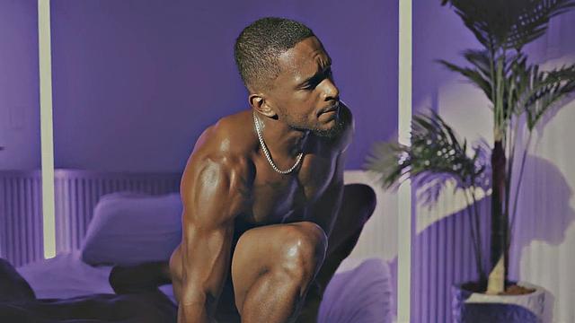 Assfucked black jock sucking his BF's till cumshot