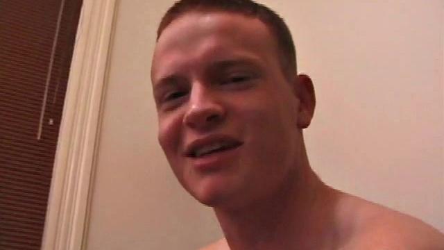 Amateur Lex licks his cock