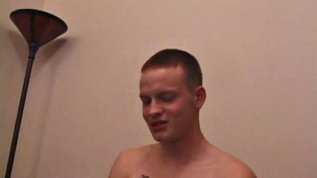 Amateur Lex licks his cock