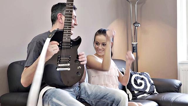 OLD4K. Petite Romanian teen Tina Walker is nailed by the older man