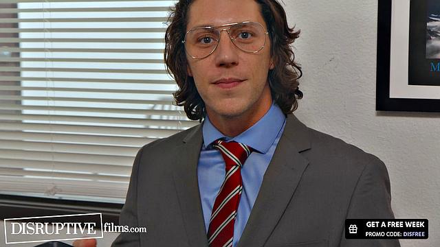 Awkward Hunk Finally Fucks Boss At Work - Disruptive