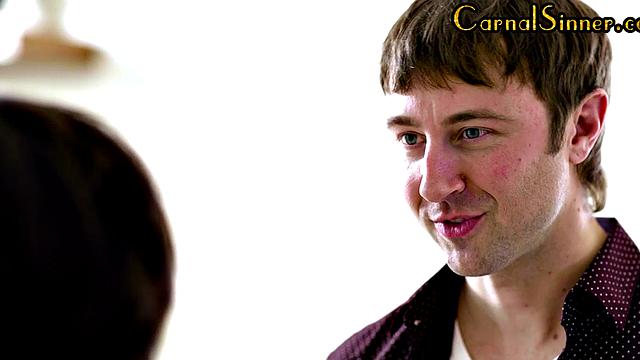 Inked babe and her muffdiving BBF pussyrammed in 3some