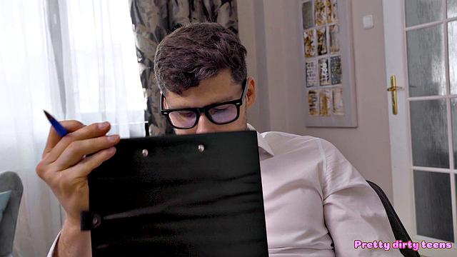 Creampie with big therapist