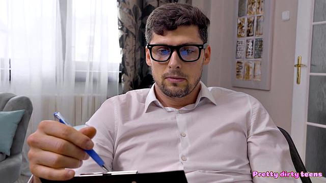 Creampie with big therapist