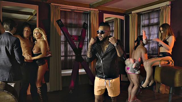 Blonde with pierced nipples gets wild with group sex & face sitting in Episode 1