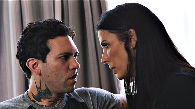 Busty stepmom deepthroats stepson's cock after pussy drilling