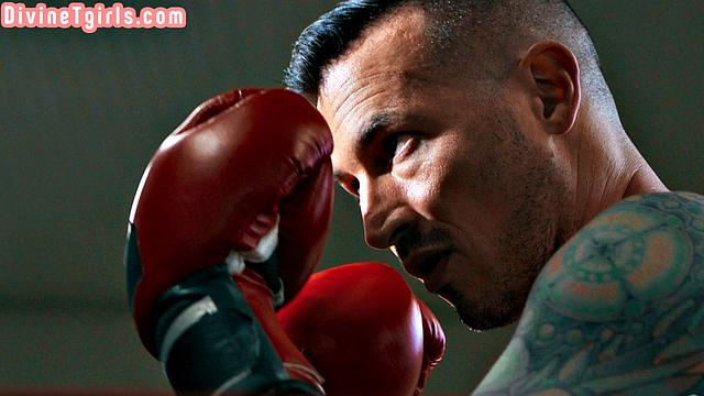 Trans goddess gets her ass stretched by BF