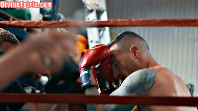 Trans goddess gets her ass stretched by BF