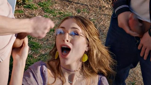 Gangbanged curvy slut gets fucked