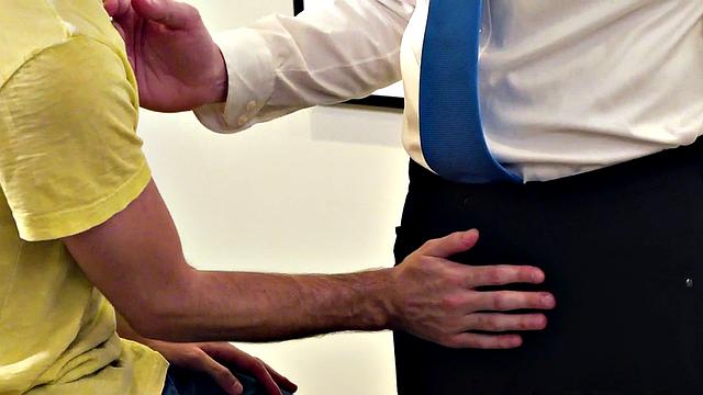 Petite gayboy barebacked by doctor in infirmary