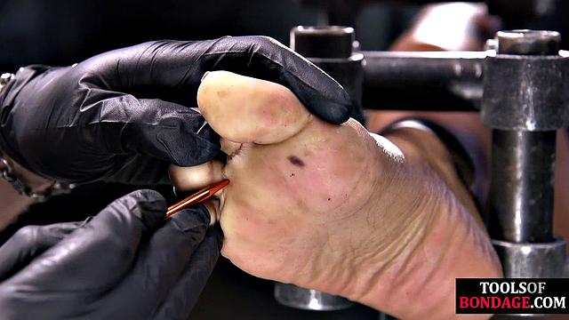 Skinny ebony spanked in dungeon