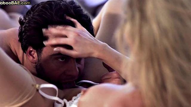 Stunning babe smashed by lover