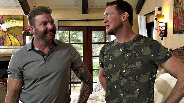 Transsexual drilled wildly in ass by nasty male fuckers