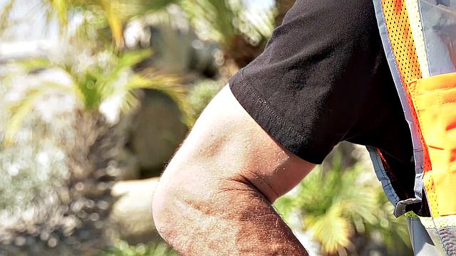 Big Tit Blonde Gets Deepthroated and Plowed by Construction Worker