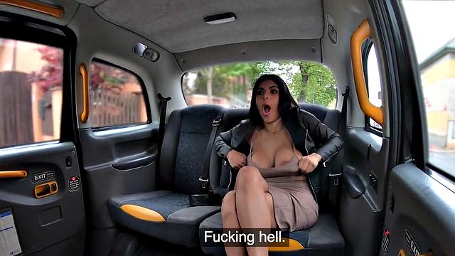 Latina cab lady fucked by big dick in wet pussy