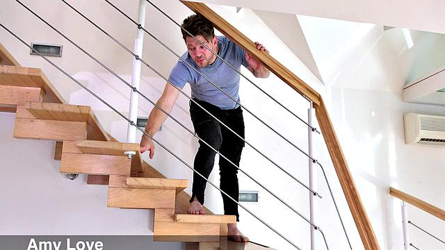 First a fake cock, then a real one for Amy