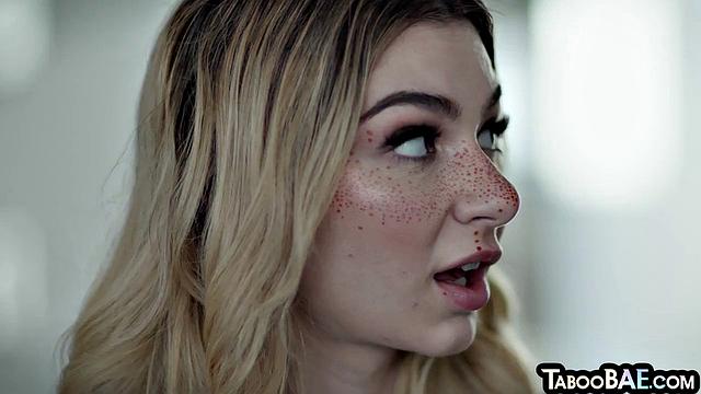 Blonde 21yo pussysmashed in 4some