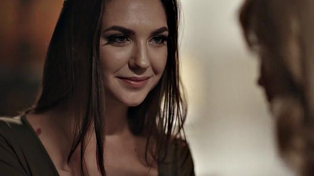 Busty tgirl drilling girlfriends pussy in couple