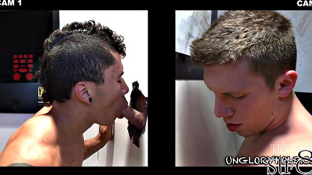 Gloryhole baited gets blowjob