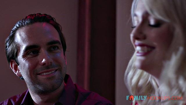 Sexy blonde Lyra Law and Kenna James tag team a hot guy