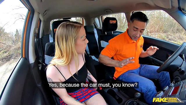 Tattooed Blonde Likes Riding