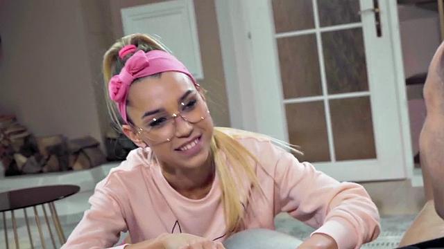 Stunning babe doggystyled by beau